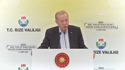 Rize'de STK temsilcileriyle bir araya gelen Cumhurbaşkanı Erdoğan,"Enflasyonu tek haneli