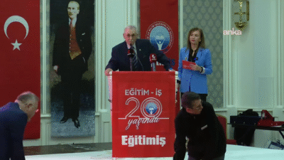 Eğitim ve Bilim İşgörenleri Sendikası (Eğitim-İş), kuruluşunun 20. yıldönümünü Ankara'da