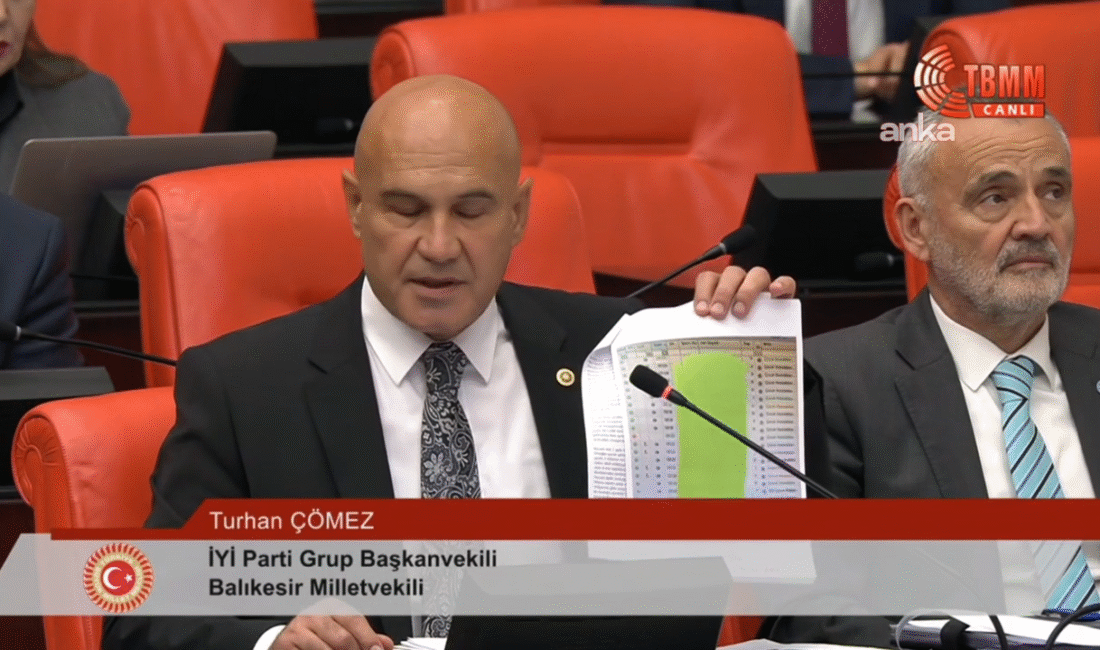 TBMM Genel Kurulu'nda konuşan İYİ Parti Grup Başkanvekili Turhan Çömez, bir