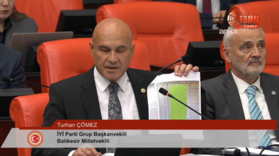 TBMM Genel Kurulu'nda konuşan İYİ Parti Grup Başkanvekili Turhan Çömez, bir