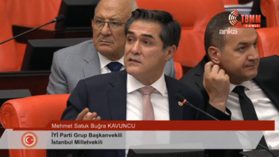TBMM Genel Kurulu'nda konuşan İYİ Parti Grup Başkanvekili Buğra Kavuncu,