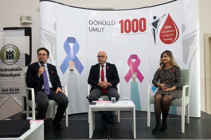 Yenimahalle’de Meme Kanserine dikkat çekildi Yenimahalle Belediyesi ve 1000 Gönüllüden 1’i Sen Ol Derneği tarafından