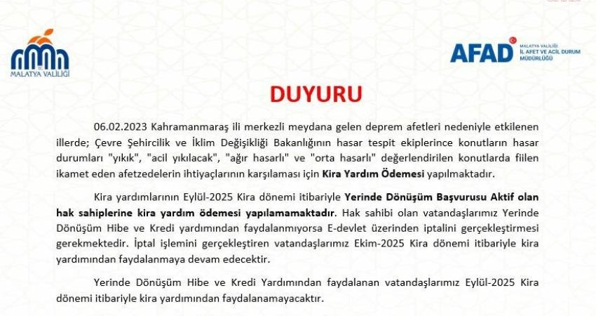 Malatya Valiliği İl Afet ve Acil Durum Müdürlüğü (AFAD), 6