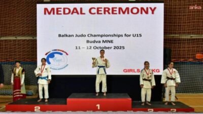 Yunusemre Belediyesporlu milli judocusu Rabia Tekin, Karadağ'da düzenlenen Yıldızlar Balkan