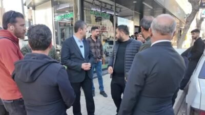 Adıyaman Belediye Başkanı Abdurrahman Tutdere, altyapı çalışmalarının yoğunlaştığı Eskisaray Mahallesi