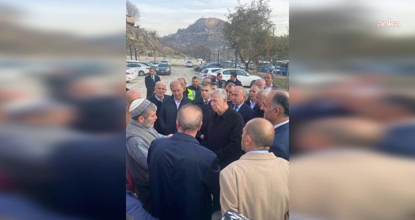 Ankara Büyükşehir Belediye (ABB) Başkanı Mansur Yavaş, Hacı Bayram esnafını