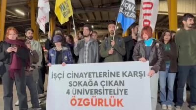 Ankara'da gençlik örgütleri, Kocaeli Dilovası'nda bulunan bir parfüm dolum fabrikasında