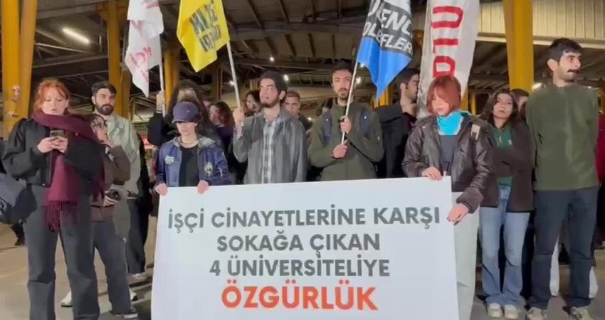 Ankara'da gençlik örgütleri, Kocaeli Dilovası'nda bulunan bir parfüm dolum fabrikasında