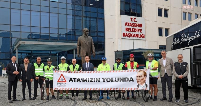 Ataşehir Belediyesi ve Bisikletliler Derneği iş birliğiyle 10 Kasım Atatürk’ü