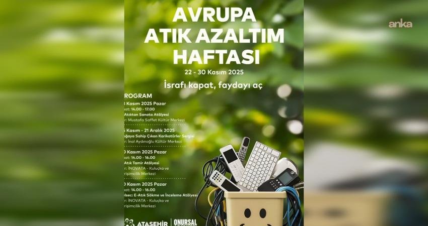 Ataşehir Belediyesi'nin Avrupa Atık Azaltım Haftası (European Week for Waste
