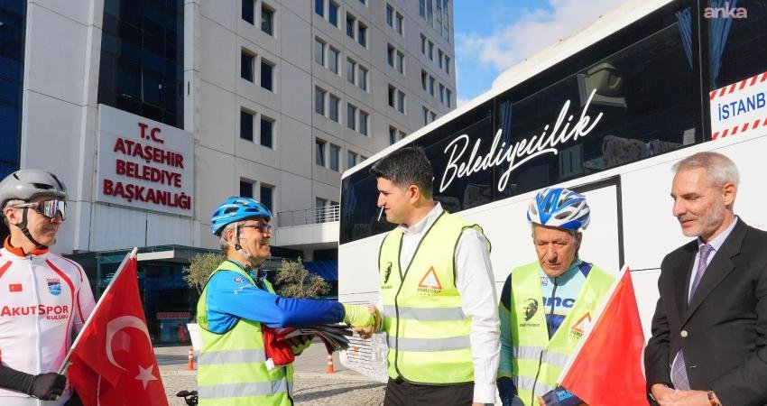 10 Kasım Atatürk'ü Anma Günü dolayısıyla Ataşehir Belediyesi ve Bisikletliler