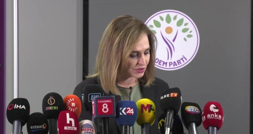 DEM Parti Sözcüsü Ayşegül Doğan, "Selahattin Demirtaş'ın tutukluluk hali daha