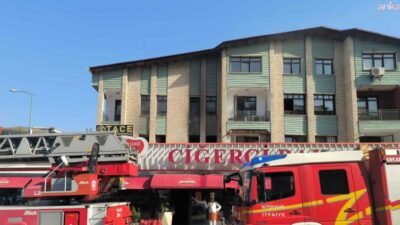 Balgat Ceyhun Atıf Kansu Caddesi’nde bir apartman dairesinde çıkan yangın,