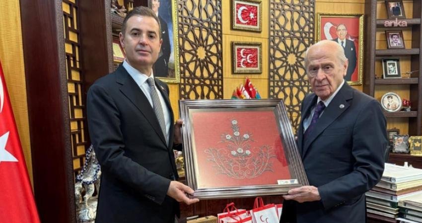 Balıkesir Büyükşehir Belediye Başkanı Ahmet Akın, MHP Genel Başkanı Devlet