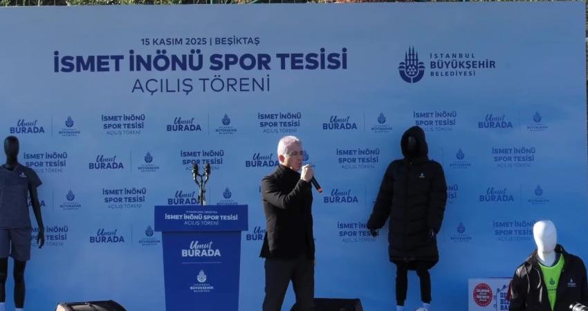 Beşiktaş İsmet İnönü Spor Tesisi yenilendi… Açılışta konuşan Nuri Aslan: Bu kara günler geçecek. Adalet çok yakın. Özgürlük mutlaka gelecek İBB, 2001 yılı yapımı Beşiktaş Belediyesi’ne ait İsmet İnönü Spor