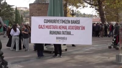 İYİ Parti Genel Başkanı Müsavat Dervişoğlu, Atatürk'ün ebediyete intikalinin 87'nci