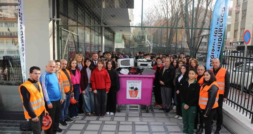 Çankaya Belediyesi, “Avrupa Atık Azaltım Projesi” kapsamında Bahçelievler Sınav Anadolu