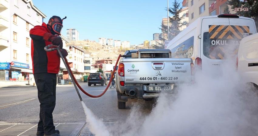 Çankaya Belediyesi, sivrisinek ve haşere ile mücadele çalışmalarını kış aylarında