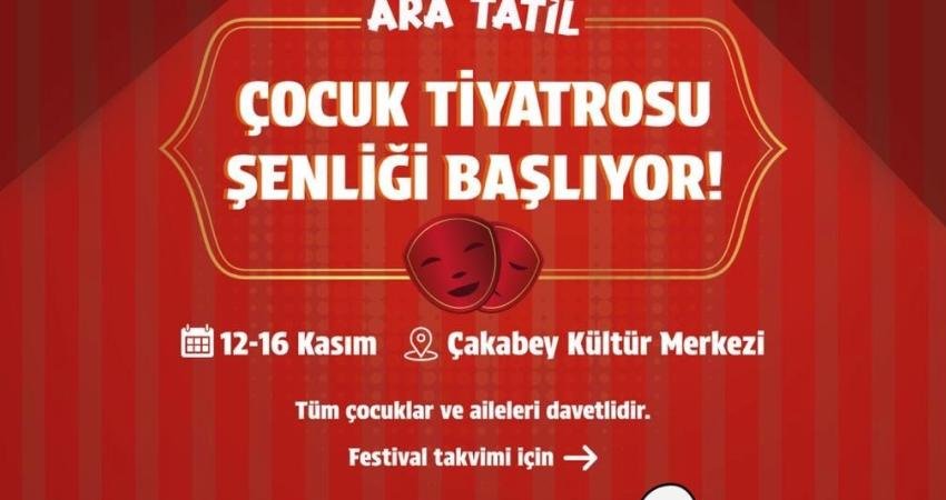 Çeşme Belediyesi’nin düzenlediği “Ara Tatil Çocuk Tiyatrosu Şenliği”, 12–16 Kasım’da