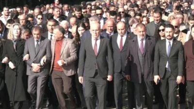 CHP Ankara İl Başkanı Ümit Erkol, parti heyeti ve il