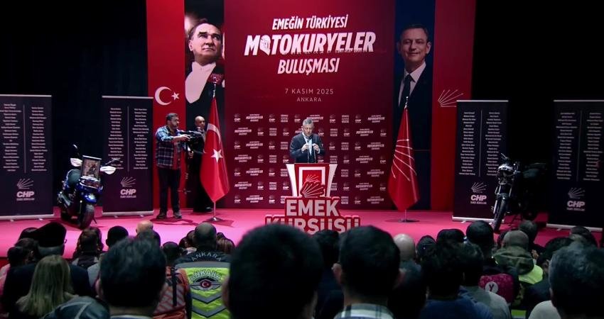 CHP Genel Başkanı Özgür Özel, CHP'nin motokuryelerin sorunlarını çözmek için