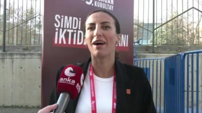 CHP İstanbul Milletvekili Evrim Rızvanoğlu, "Kurultayımıza dün büyük bir coşkuyla