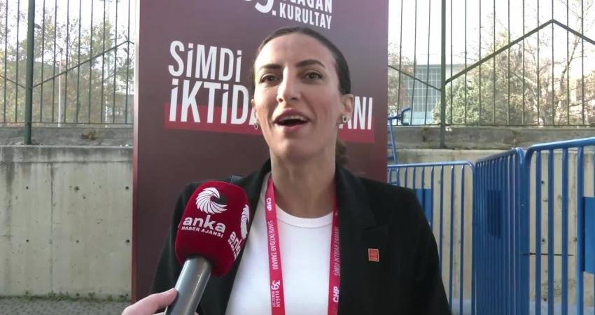 CHP İstanbul Milletvekili Evrim Rızvanoğlu, "Kurultayımıza dün büyük bir coşkuyla