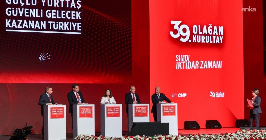 CHP’nin “Şimdi İktidar Zamanı” sloganlı 39’uncu Olağan Kurultayı’nın ilk günü