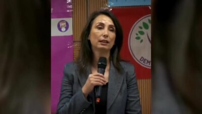 DEM Parti Eş Genel Başkanı Tülay Hatimoğulları, CHP Genel Başkanı Özgür