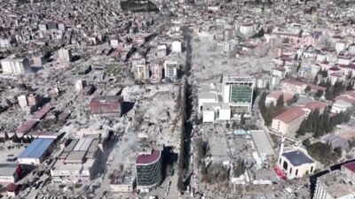 Kahramanmaraş'ta 6 Şubat depremlerinde yıkılarak 70 kişinin hayatını kaybettiği Hacı