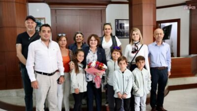 Türkiye Optimist Yarışları’nda Didim’i temsil eden genç yelkenciler, yöneticileri Hülya