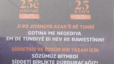 Diyarbakır’da DEM Partili belediyeler tarafından 25 Kasım Kadına Yönelik Şiddete