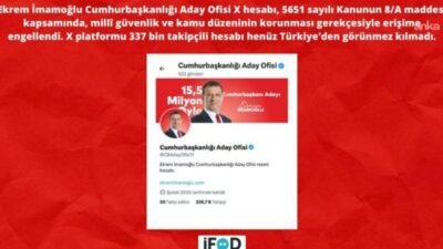 CHP'nin tutuklu Cumhurbaşkanı adayı Ekrem İmamoğlu'nun Cumhurbaşkanlığı Aday Ofisi'nin X