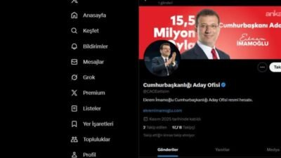 CHP’nin tutuklu Cumhurbaşkanı adayı Ekrem İmamoğlu’nun, Cumhurbaşkanlığı Aday Ofisi hesabına