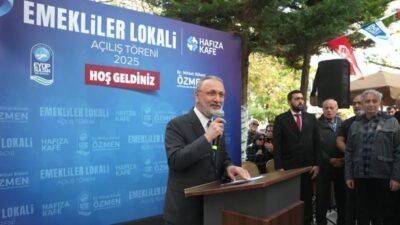 Eyüpsultan Belediyesi tarafından Güzeltepe Mahallesi’nde hayata geçirilen Emekliler Lokali, törenle