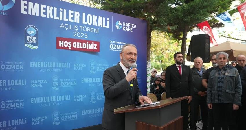 Eyüpsultan Belediyesi tarafından Güzeltepe Mahallesi’nde hayata geçirilen Emekliler Lokali, törenle