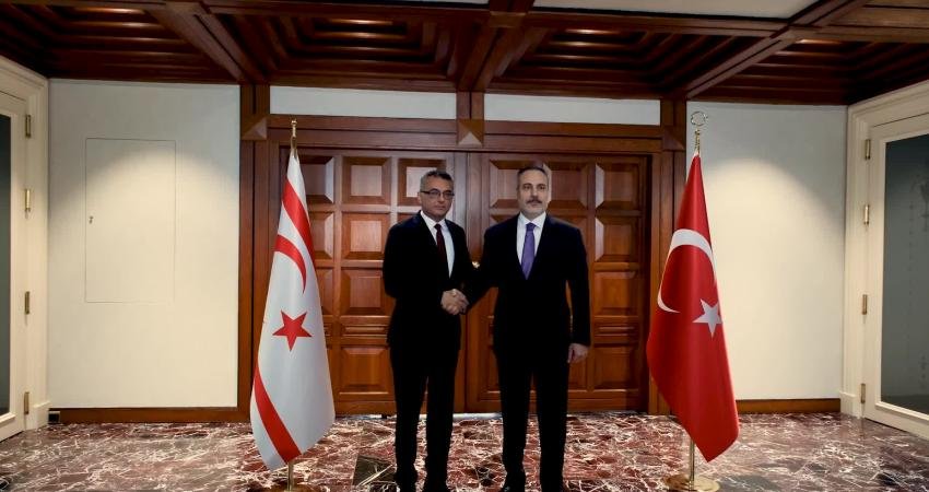 Dışişleri Bakanı Hakan Fidan, Kuzey Kıbrıs Türk Cumhuriyeti Cumhurbaşkanı Tufan
