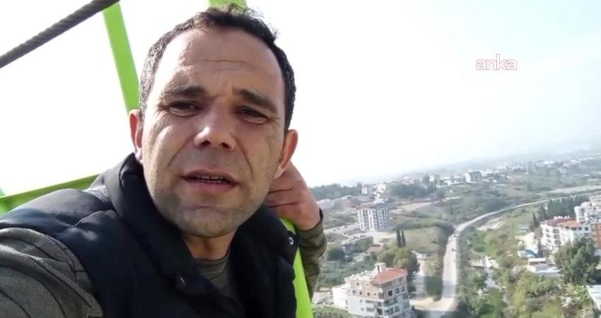 Hatay’ın Defne ilçesi Çekmece Mahallesi’nde, aylardır maaşlarını alamadıklarını söyleyen iki