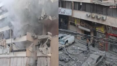 İsrail Ordusu'nun ateşkesi ihlal ederek Lübnan'ın başkenti Beyrut'a düzenlediği hava