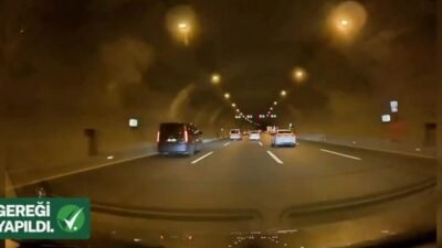 İçişleri Bakanı Ali Yerlikaya, İstanbul'un Çekmeköy ilçesinde makas atarak trafik