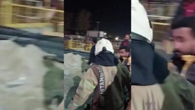 İstanbul Kabataş’ta metro inşaatında beton dökme sırasında iskele çökmesi sonucu