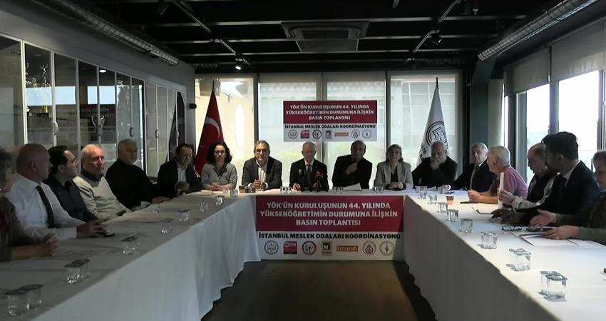 İstanbul Meslek Odaları Koordinasyonu, YÖK’ün (Yükseköğretim Kurulu) kuruluşunun 44. Yılında