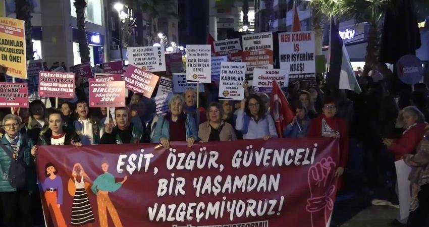 İzmir’de kadın platformlarından 25 Kasım’da kitlesel yürüyüş: Haklarımızdan, hayatlarımızdan ve mücadelemizden asla vazgeçmeyeceğiz İzmir’deki kadın platformları 25 Kasım Kadına Yönelik Şiddet ve Uluslararası
