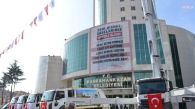 Kahramankazan Belediyesi, filosuna 1 adet beton pompası, 5 adet çöp