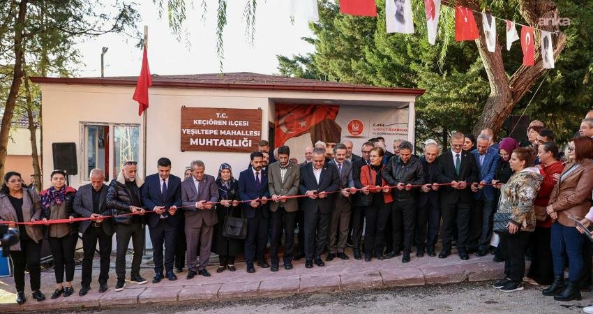 Keçiören Belediyesi, Yeşiltepe Mahallesi Muhtarlık Binası'nı düzenlenen törenle hizmete açtı. Belediye