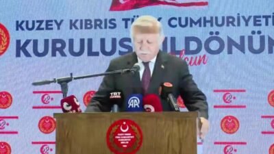 KKTC Cumhuriyet Meclisi Başkanı Ziya Öztürkler, KKTC’nin 42’nci kuruluşu yıl