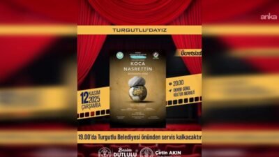 Turgutlu Belediyesi ev sahipliğinde Manisa Büyükşehir Belediyesi Şehir Tiyatrosu tarafından