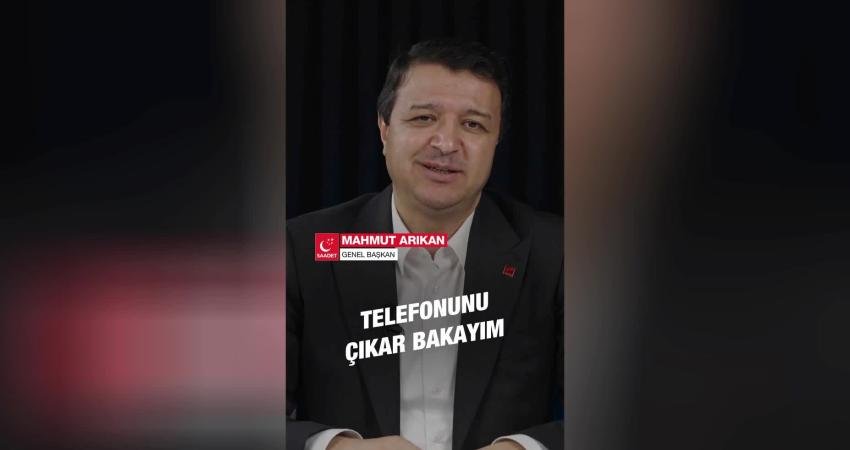 Saadet Partisi Genel Başkanı Mahmut Arıkan, "İktidar, yurt dışından getirilen
