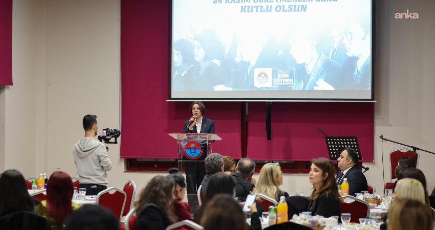 Maltepe Belediye Başkanı Esin Köymen, 24 Kasım Öğretmenler Günü dolayısıyla
