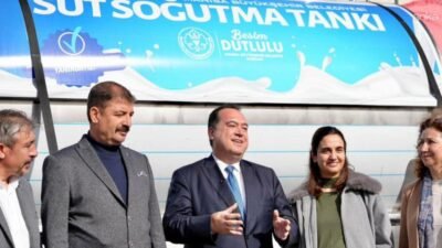 Manisa Büyükşehir Belediyesi, 10 tarımsal kalkınma kooperatifine süt soğutma tankı,